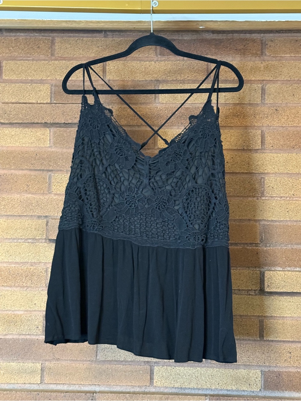 Maurice’s Black Crochet Lace Cami Tank Top - Women's